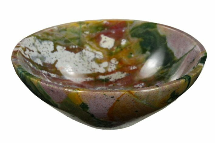 Colorful, Polished Jasper Bowl #147809